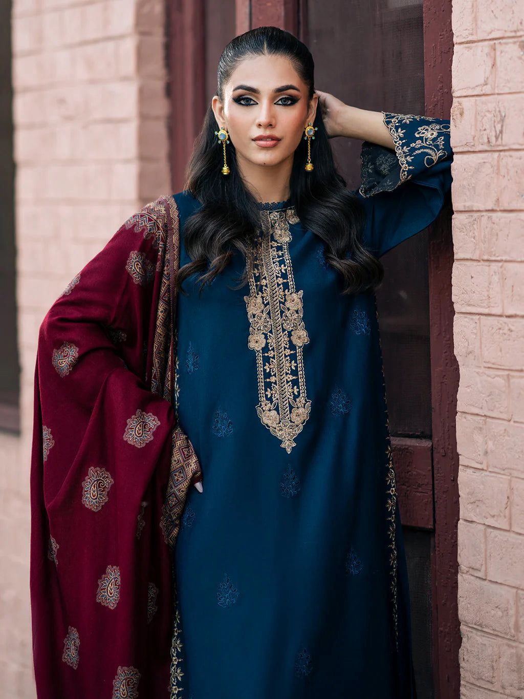 Jazmin Dhanak Embroidered 3 Piece | JZ108