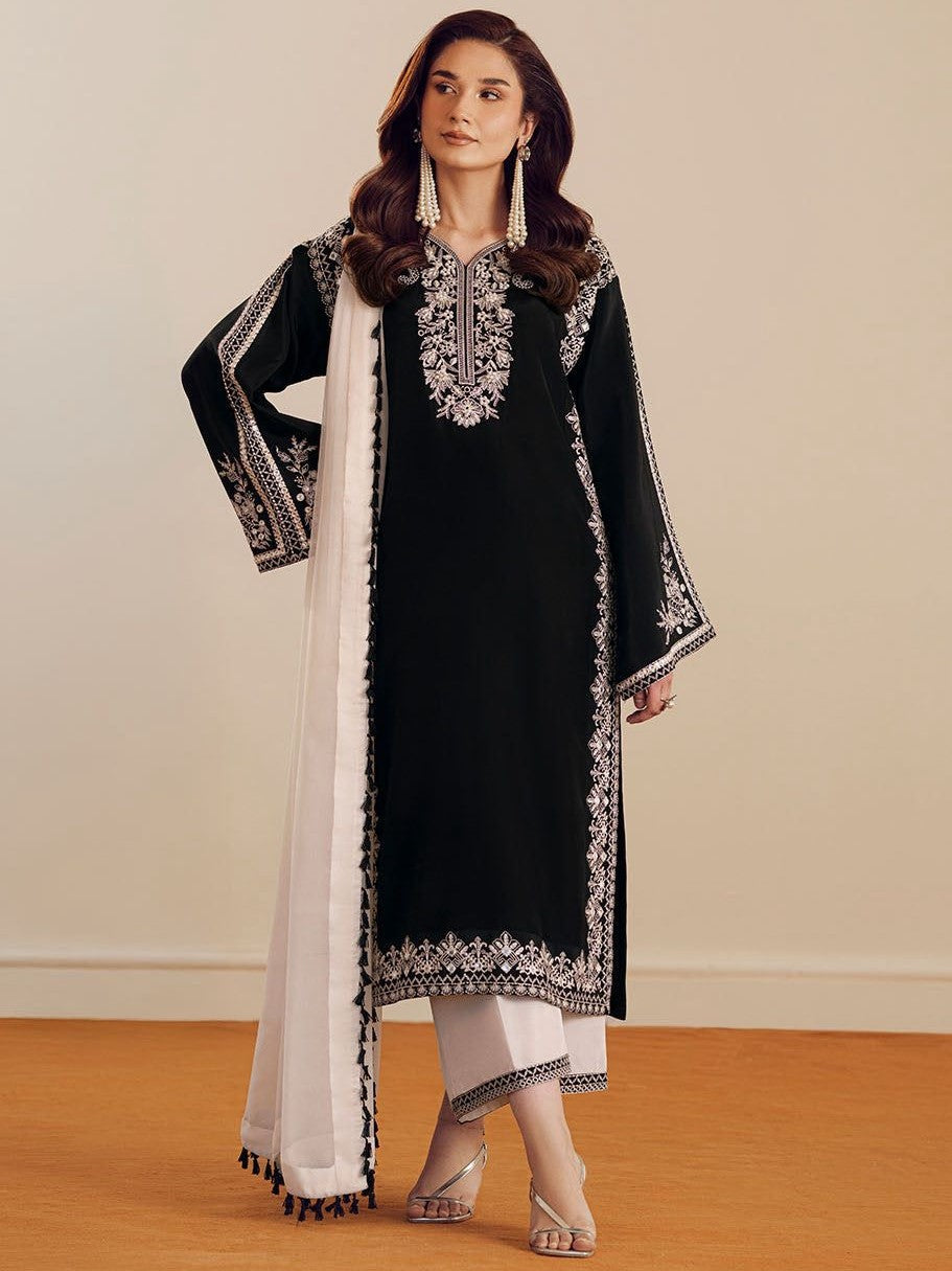 Vanya Dhanak Embroidered 3 Piece | VA101