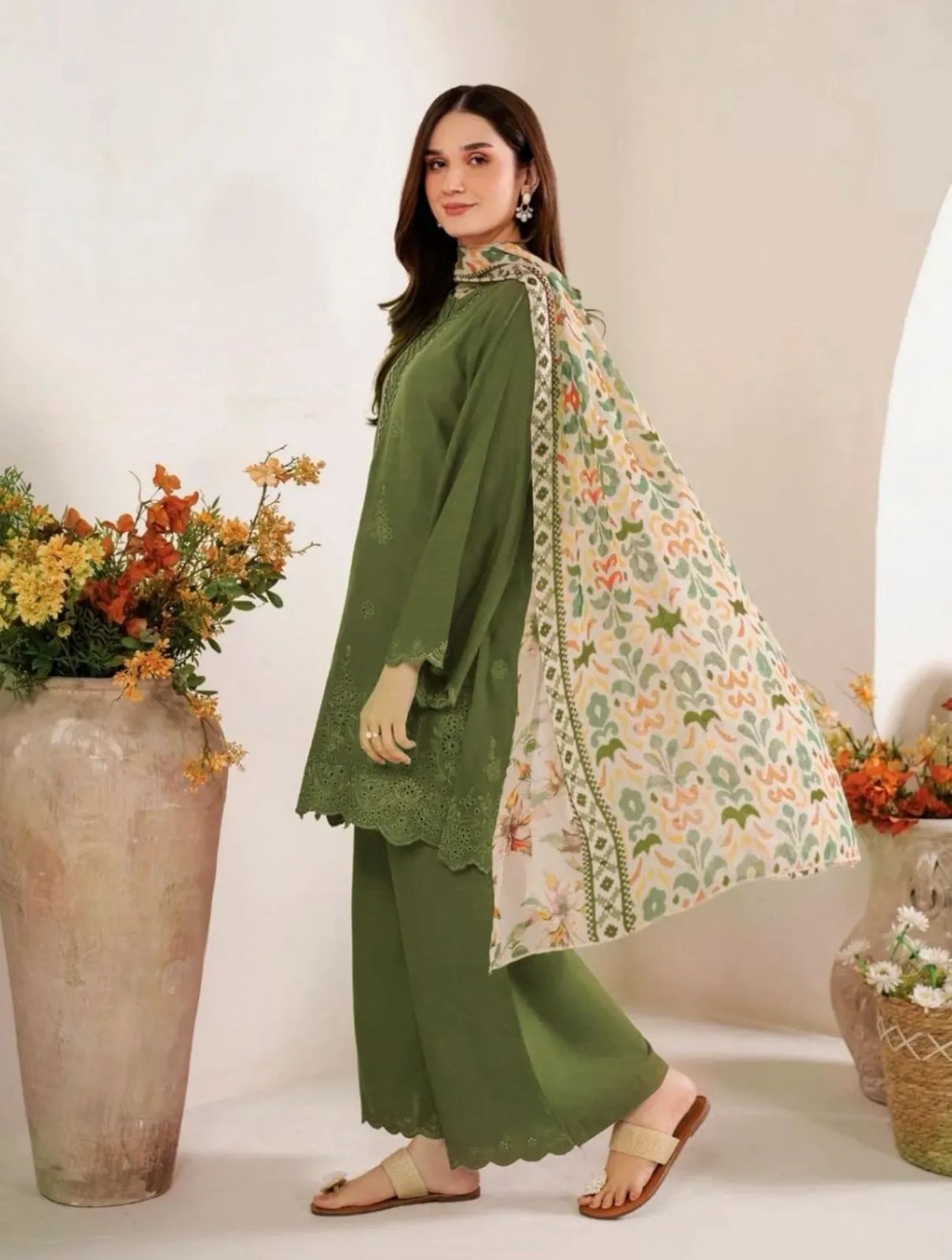 Sapphire Dhanak Embroidered 3 Piece | SP110
