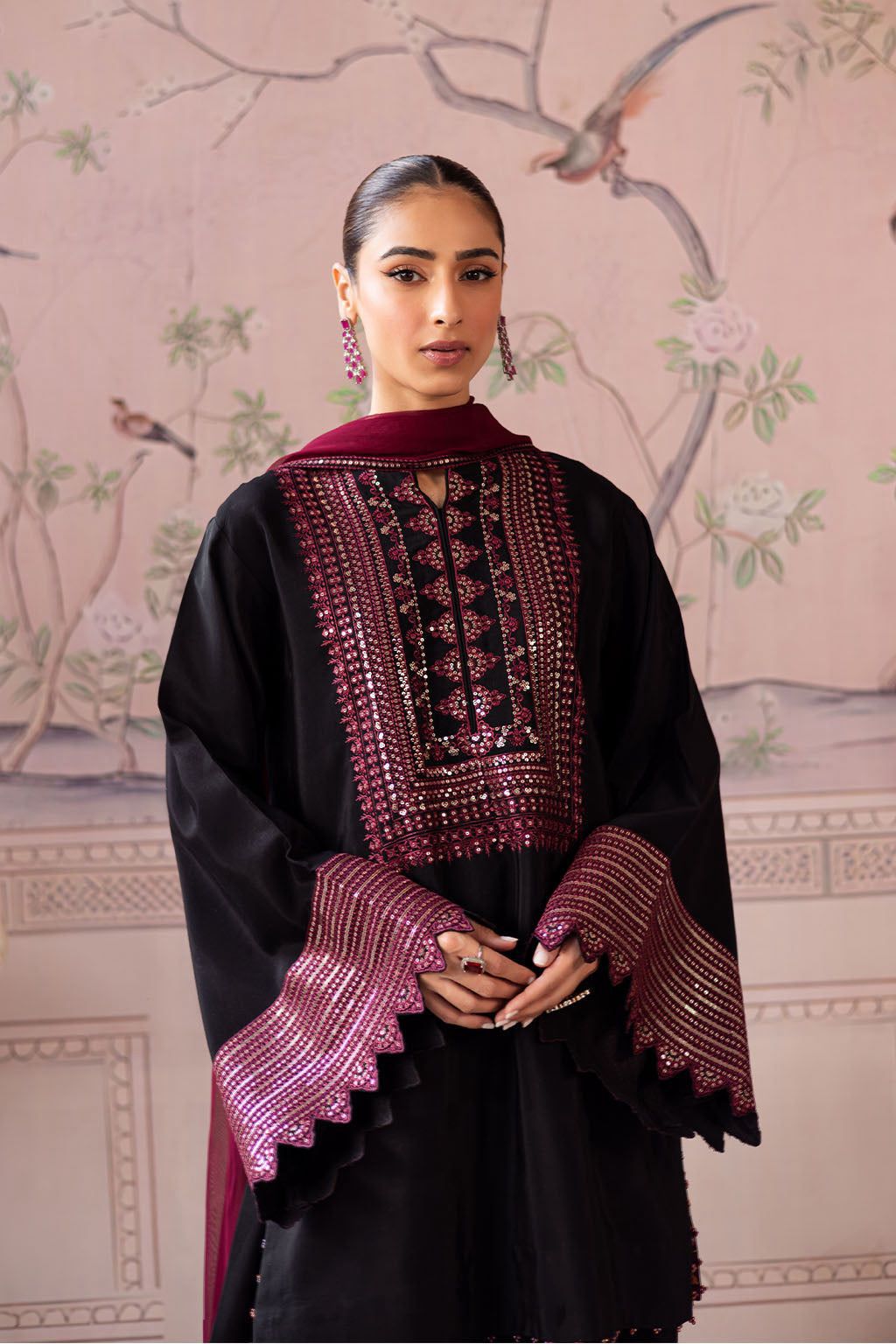 Vanya Dhanak Embroidered 3 Piece | VA100