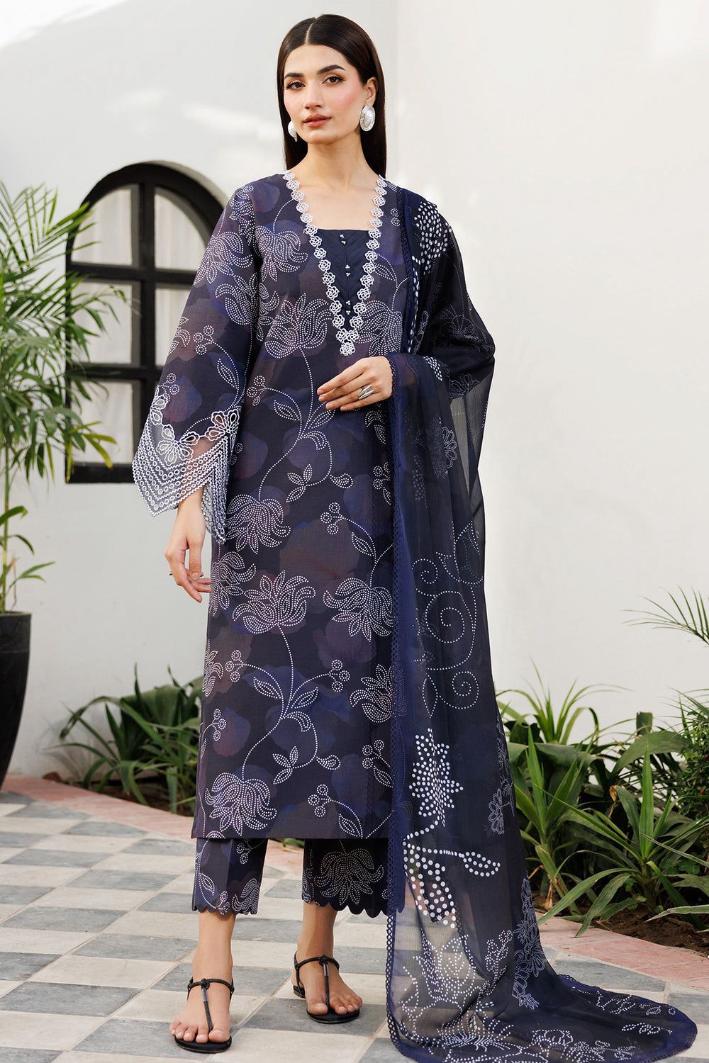Baroque Khaddar Embroidered 3 Piece | BQ115