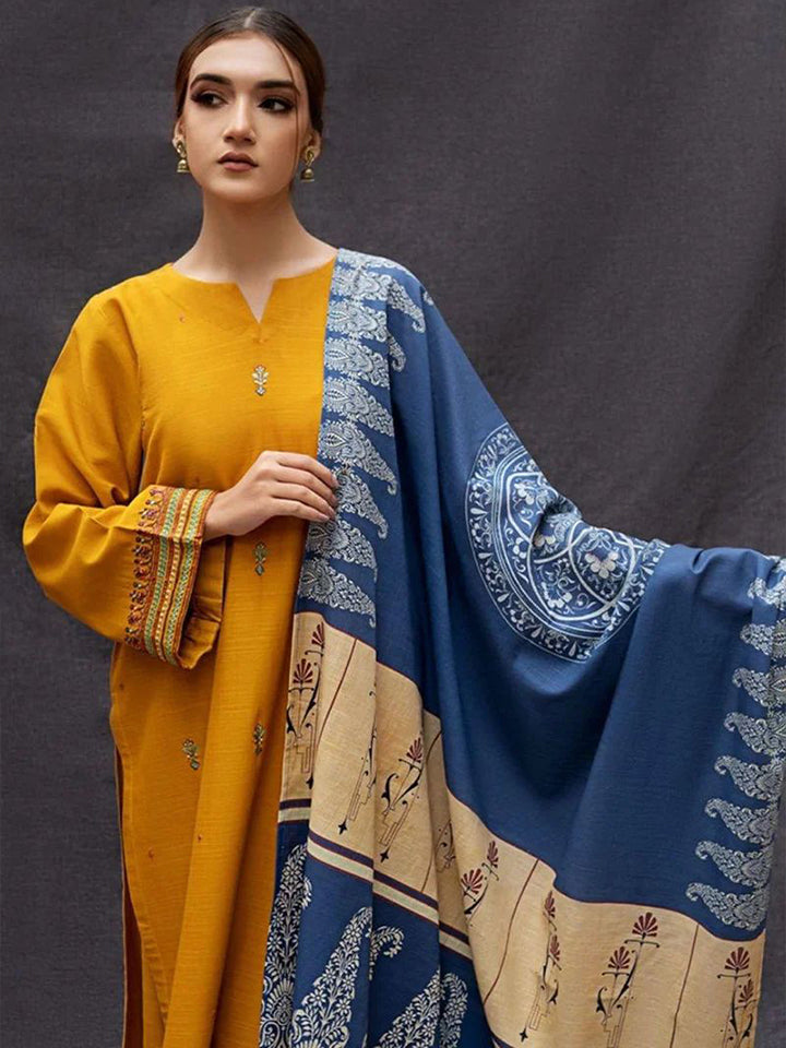 Urge Dhanak Embroidered 3 Piece | UG101