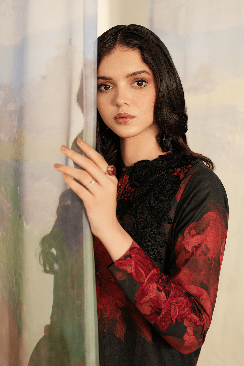 IZNIK Linen Digital Printed 3 Piece | IZ103