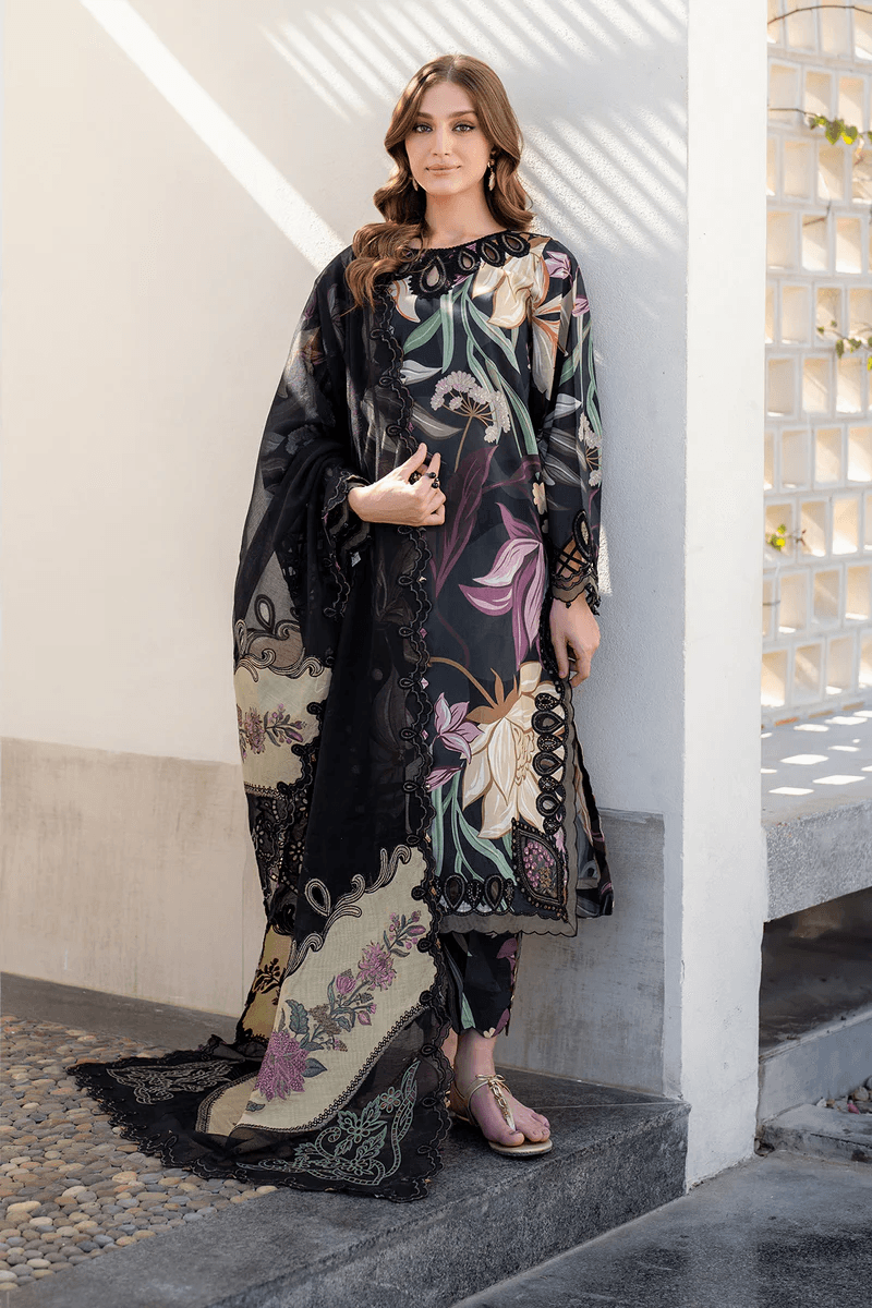 Baroque Linen Embroidered 3 Piece | BQ112