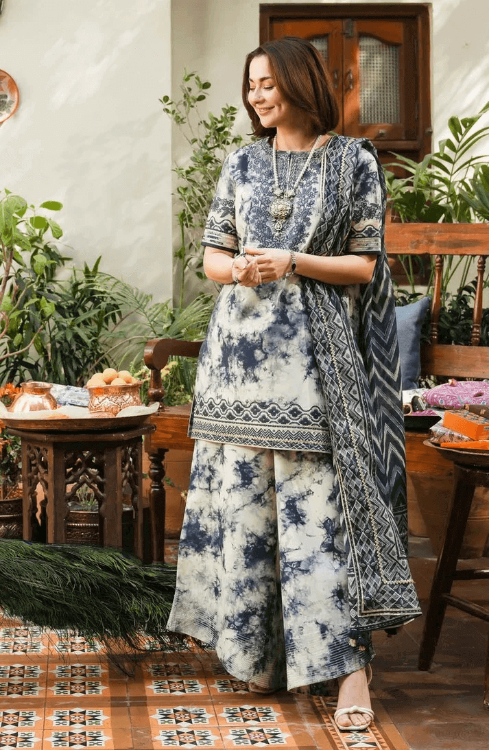 Sapphire Dhanak Embroidered 3 Piece | SP105