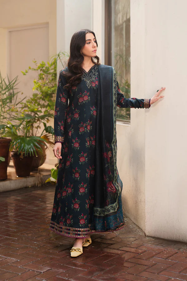 BAROQUE Khaddar Digital Printed 3 Piece | BQ100