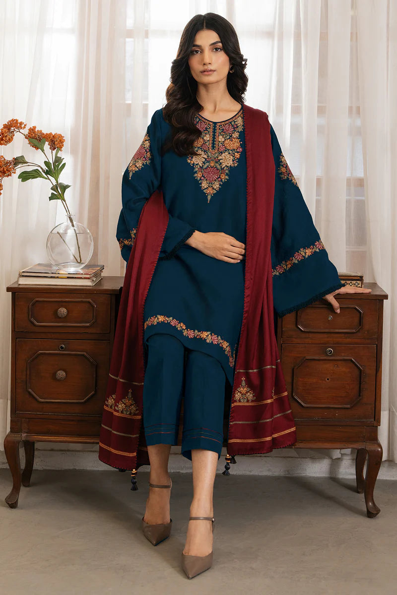 Jazmin Dhanak Embroidered 3 Piece | JZ101