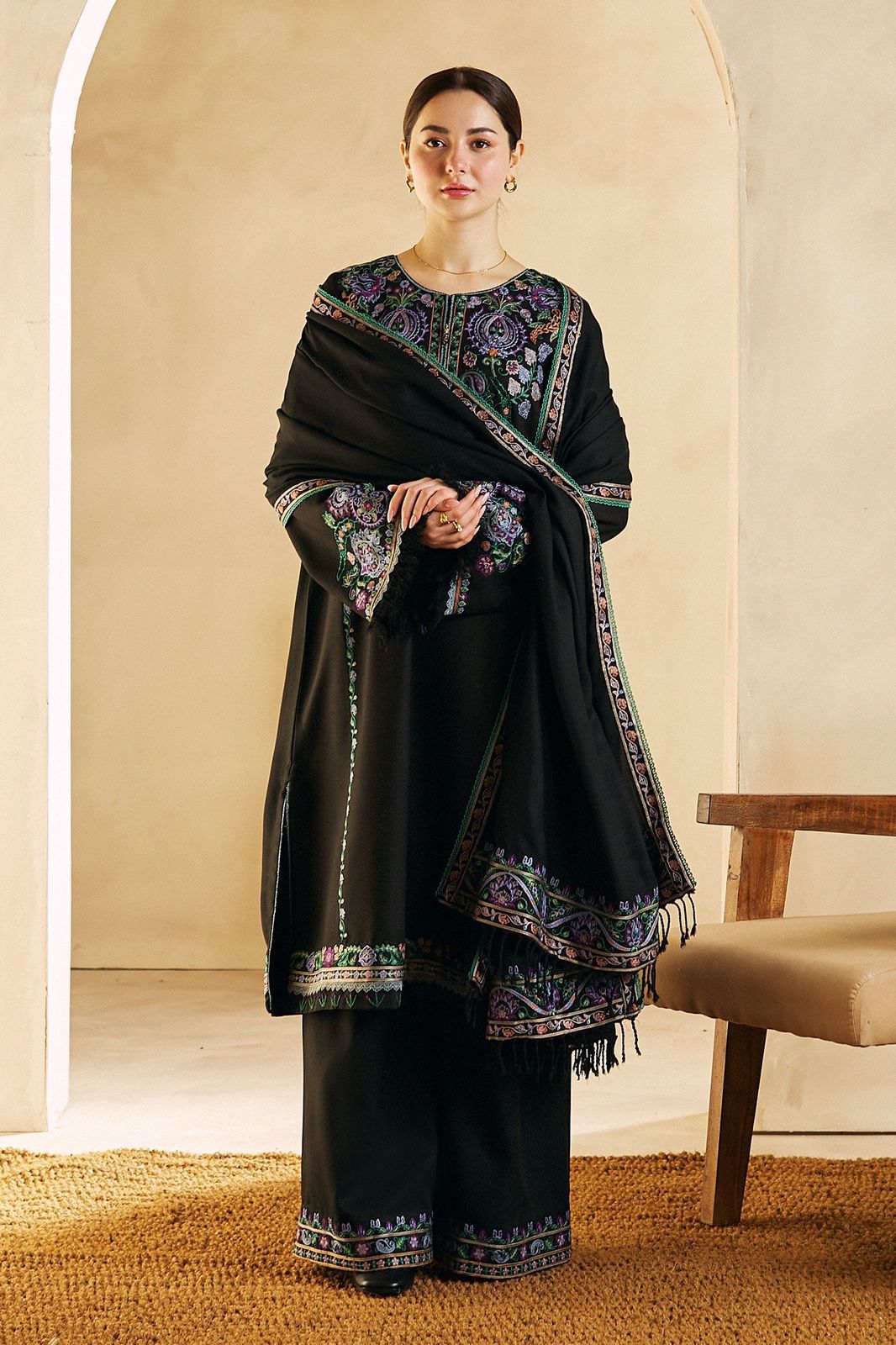 Zara Dhanak Embroidered 3 Piece | ZR102