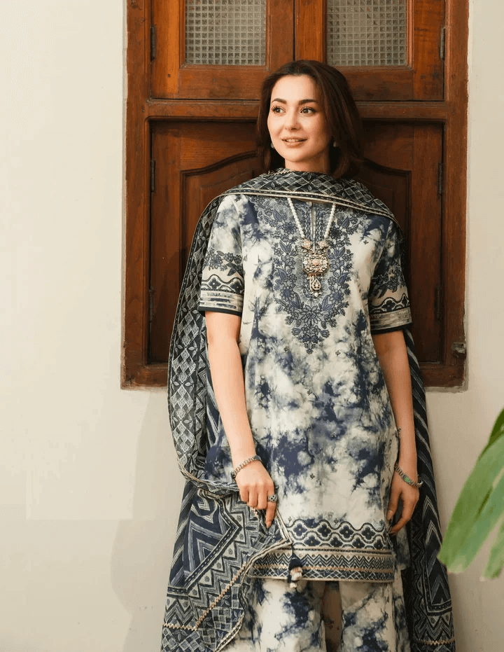 Sapphire Dhanak Embroidered 3 Piece | SP105