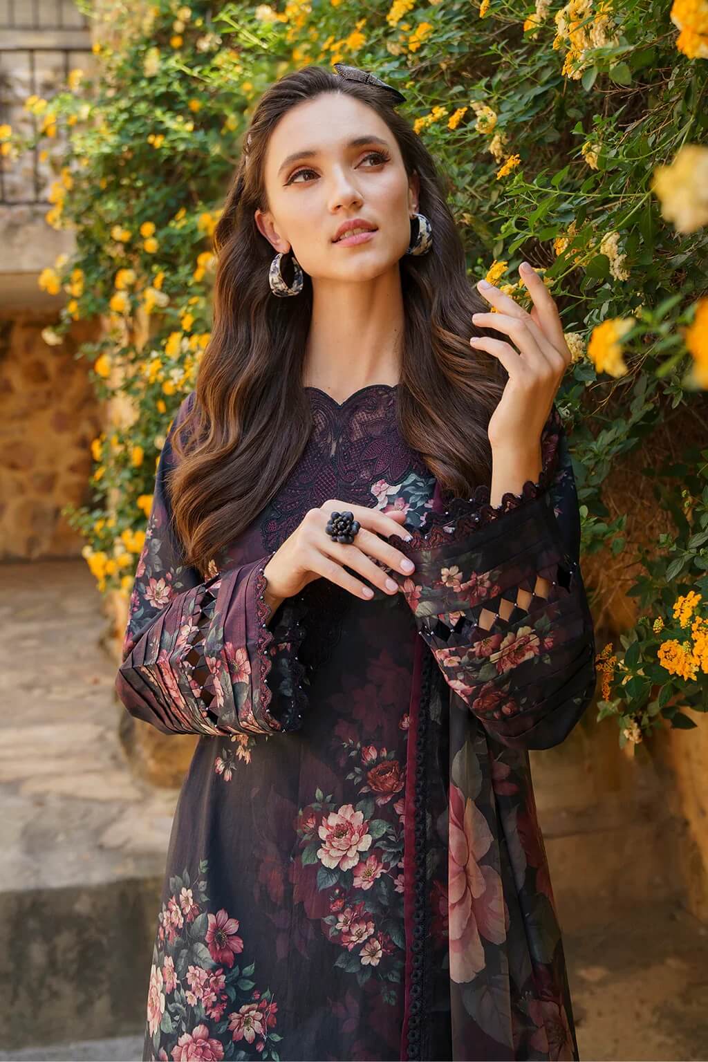 Baroque Viscose Digital Printed 3 Piece | BQ108