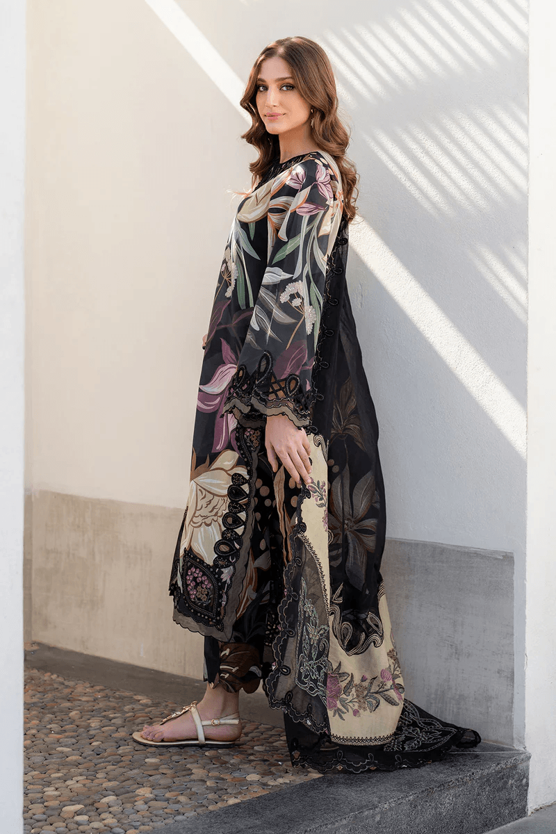 Baroque Linen Embroidered 3 Piece | BQ112