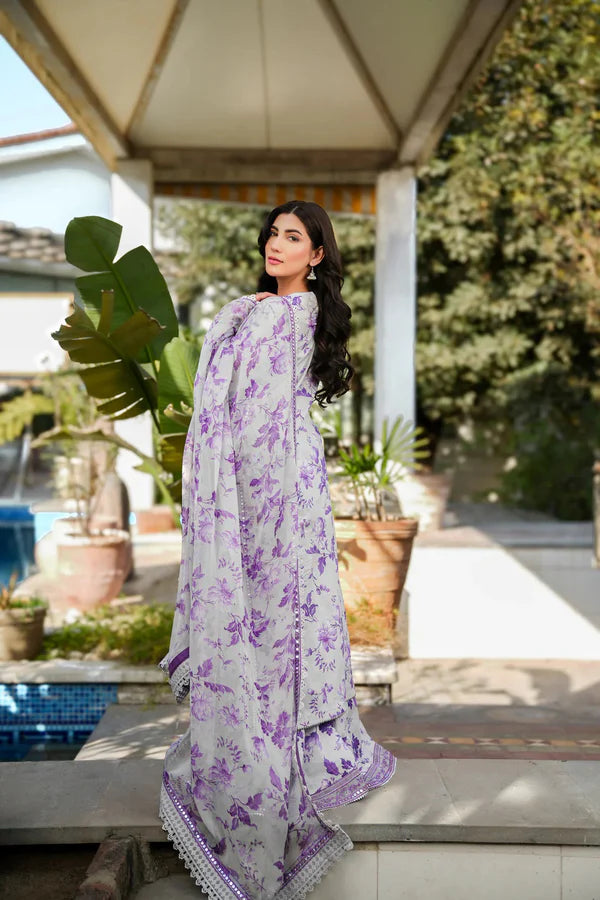 Aneela Linen Embroidered 3 Piece | AN104