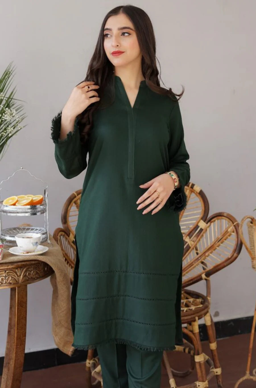 Aisling Dhanak Embroidered 3 Piece | AL101