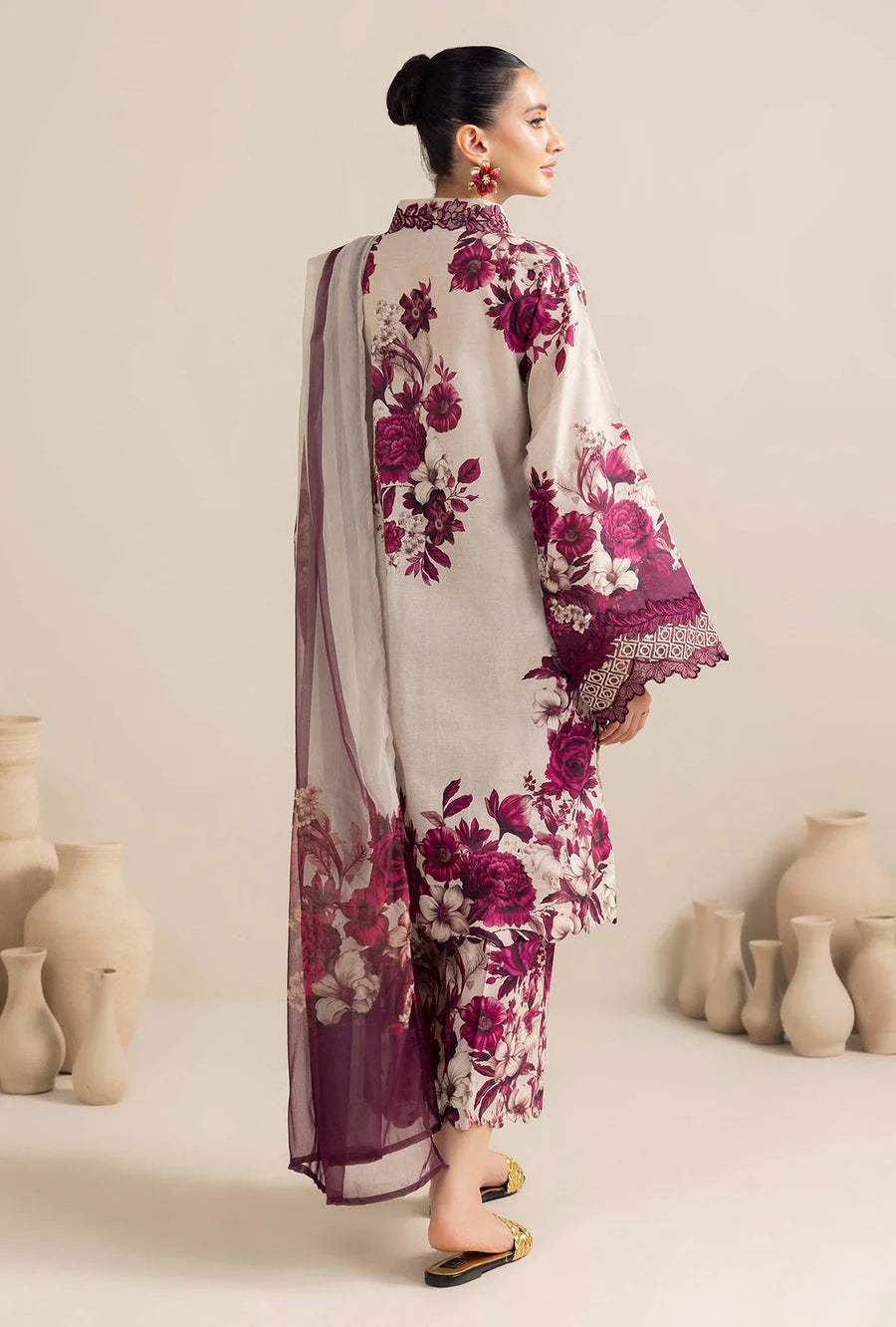 Baroque Silk Digital Printed 3 Piece | BQ122