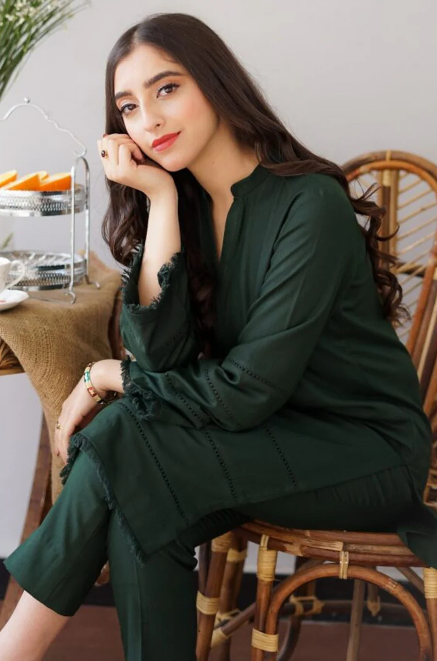 Aisling Dhanak Embroidered 3 Piece | AL101
