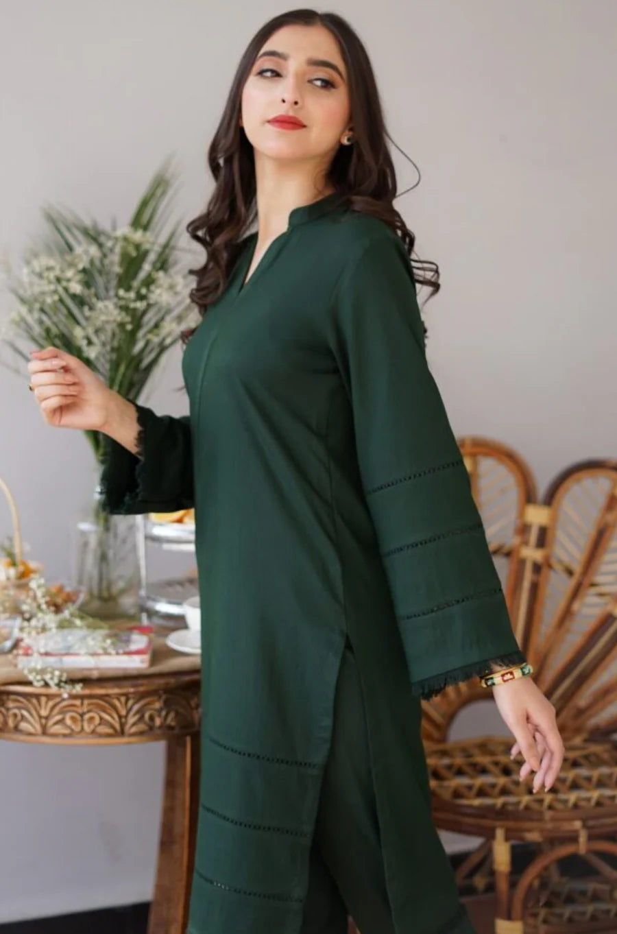 Aisling Dhanak Embroidered 3 Piece | AL101