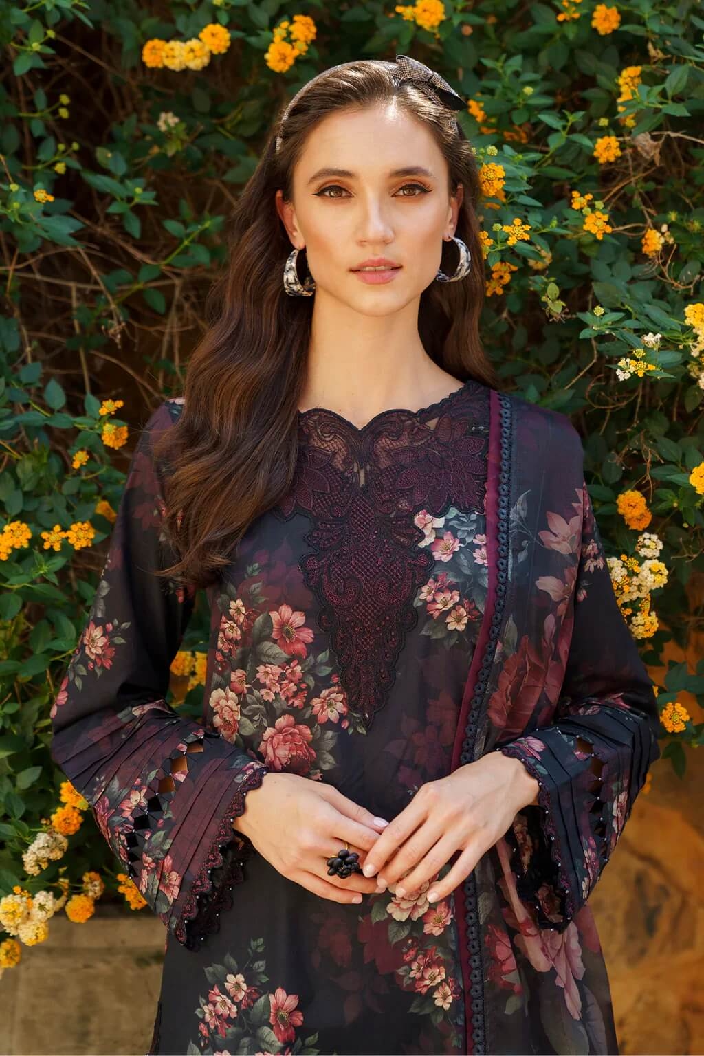 Baroque Viscose Digital Printed 3 Piece | BQ108