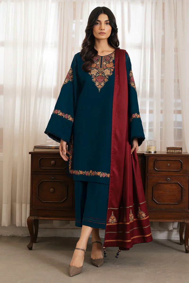 Jazmin Dhanak Embroidered 3 Piece | JZ101