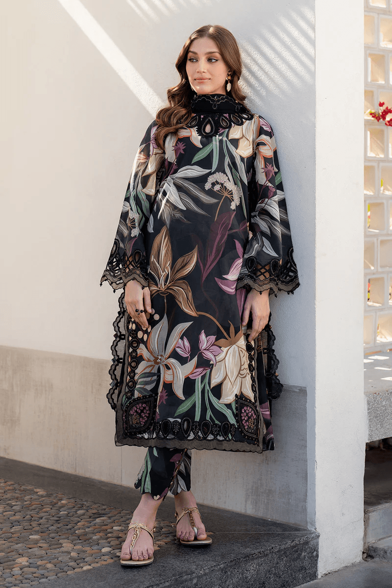 Baroque Linen Embroidered 3 Piece | BQ112