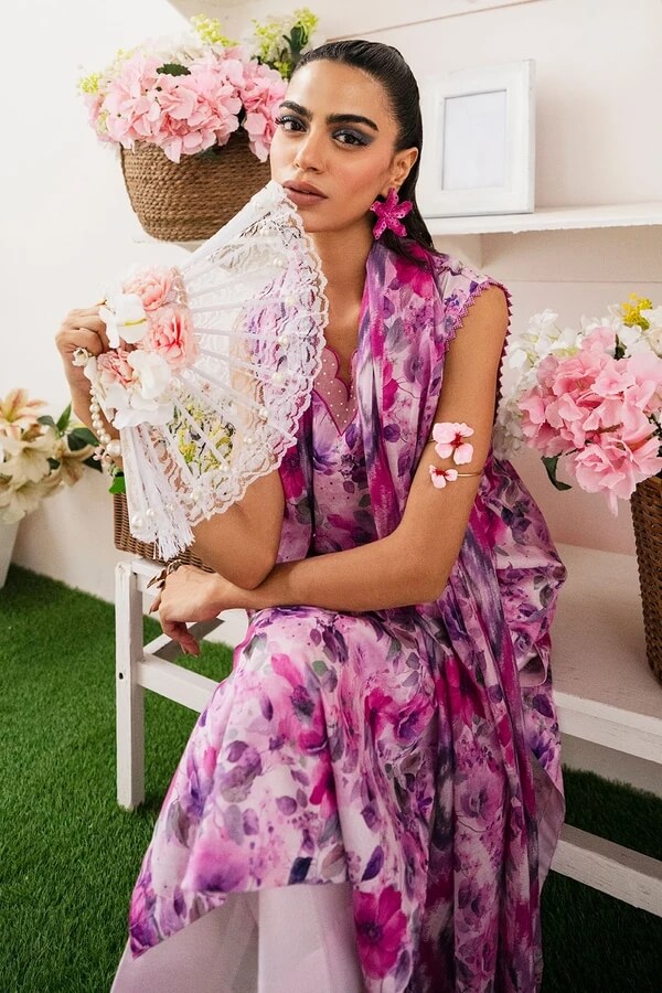 Baroque Viscose Digital Printed 3 Piece | BQ106