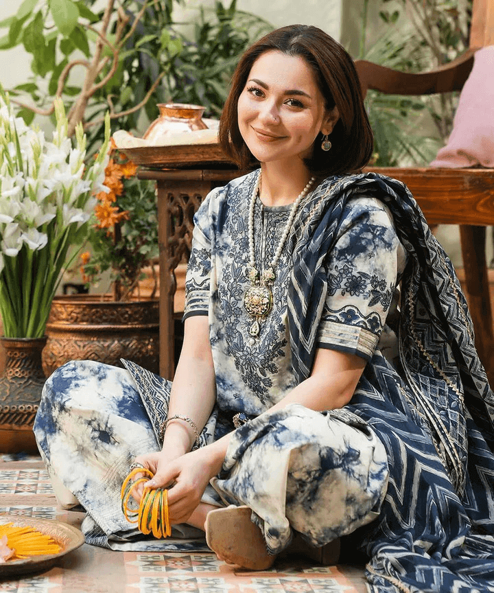 Sapphire Dhanak Embroidered 3 Piece | SP105