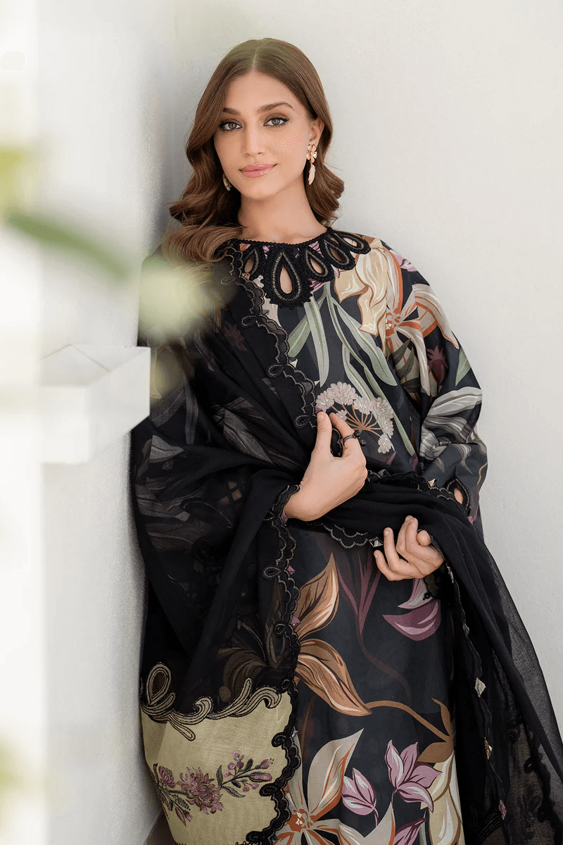 Baroque Linen Embroidered 3 Piece | BQ112