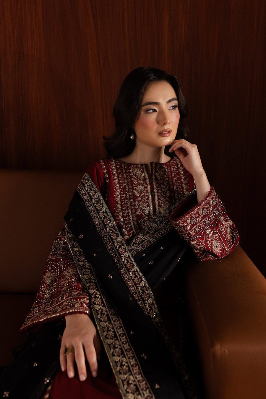 Lalazar Dhanak Embroidered 3 Piece | LZ100