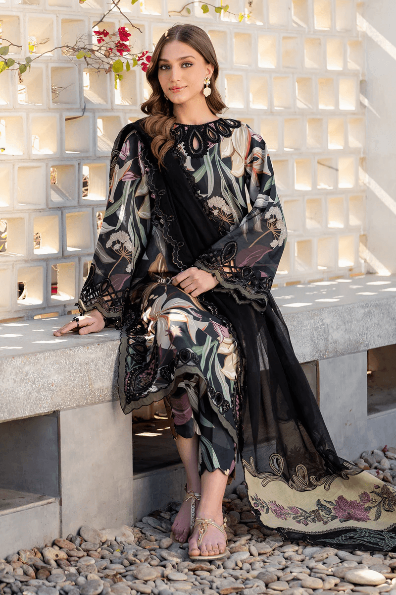Baroque Linen Embroidered 3 Piece | BQ112