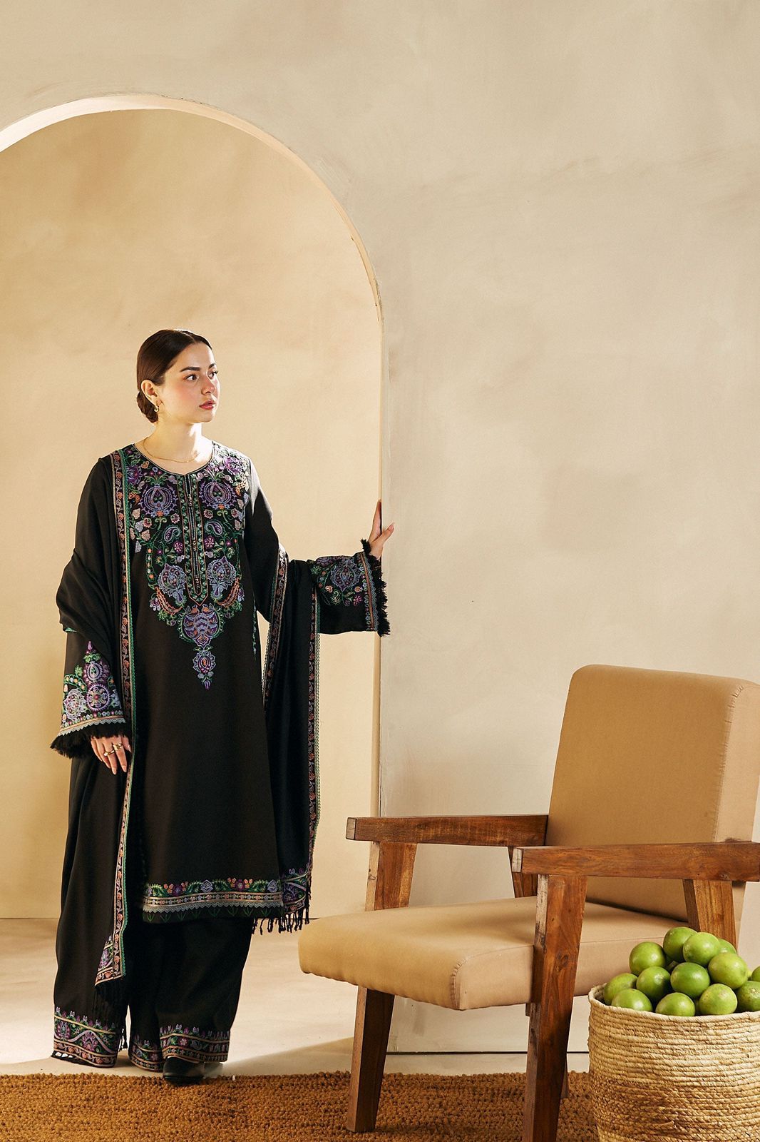 Zara Dhanak Embroidered 3 Piece | ZR102