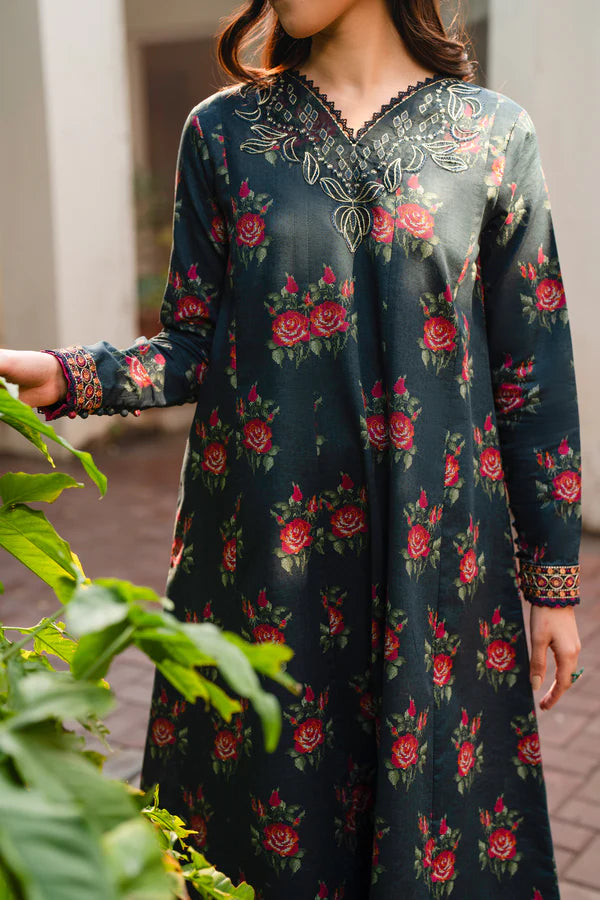 BAROQUE Khaddar Digital Printed 3 Piece | BQ100