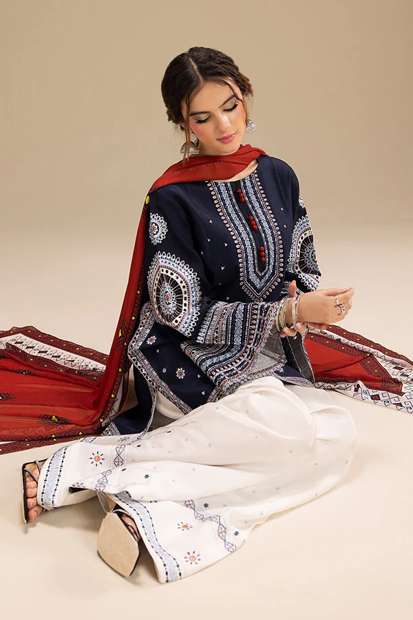 Jazmin Dhanak Embroidered 3 Piece | JZ103