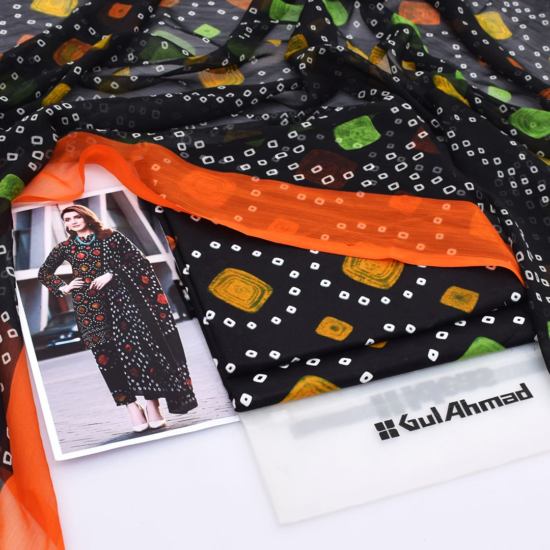 Gul Ahmad Lawn Digital Printed 3 Piece | GA100