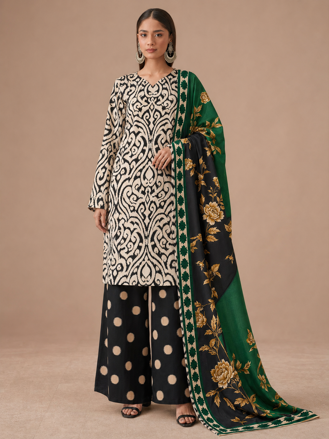 Maria B Linen Digital Printed 3 Piece | MB326