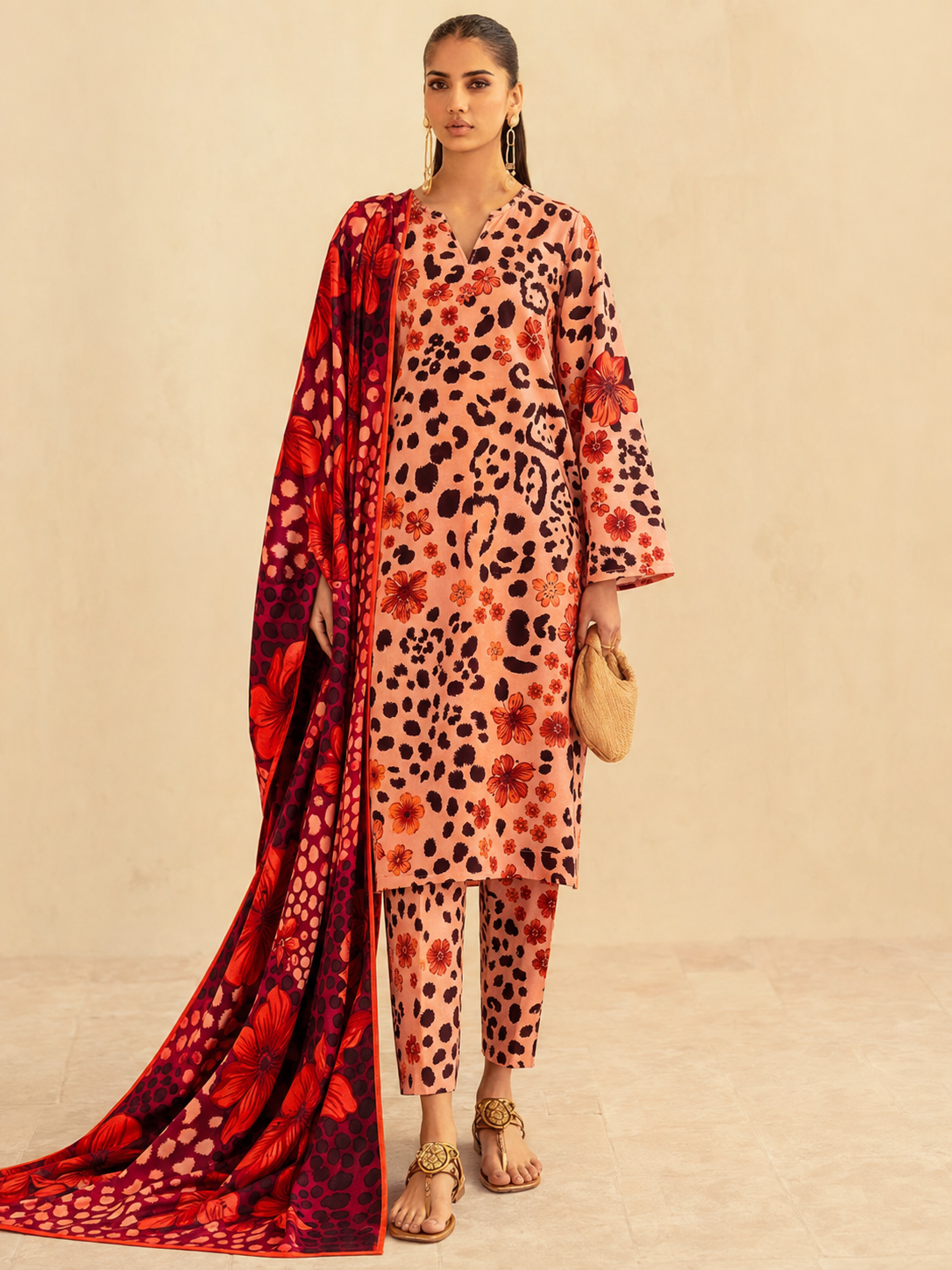 Maria B Linen Digital Printed 3 Piece | MB328