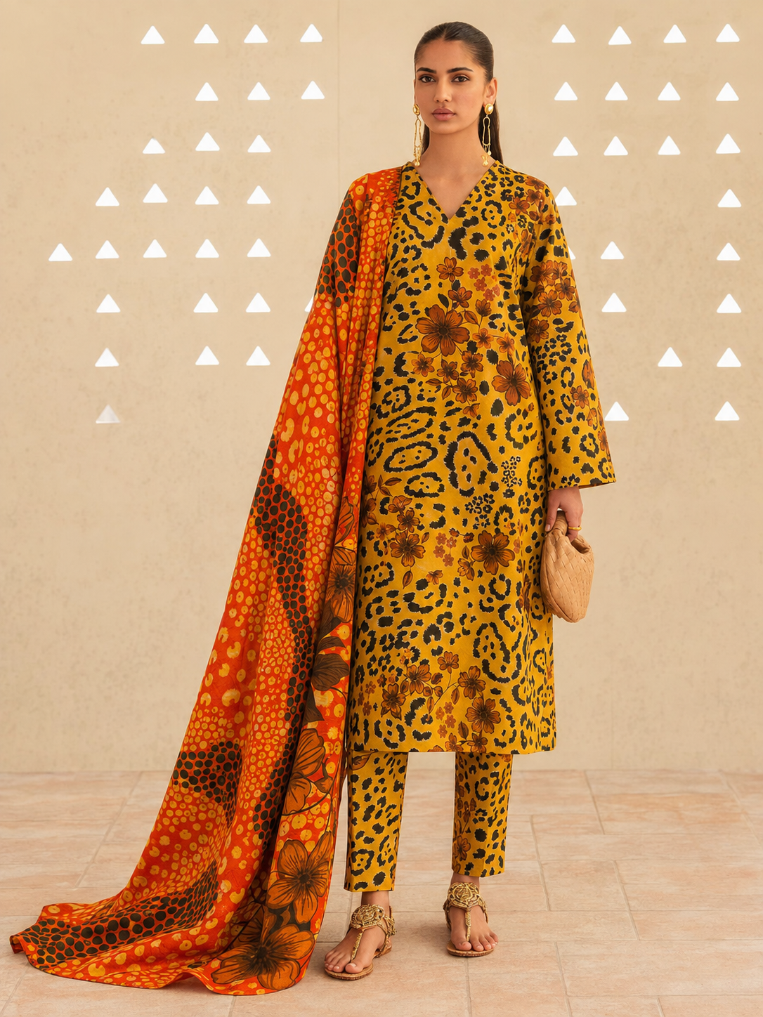 Maria B Linen Digital Printed 3 Piece | MB327