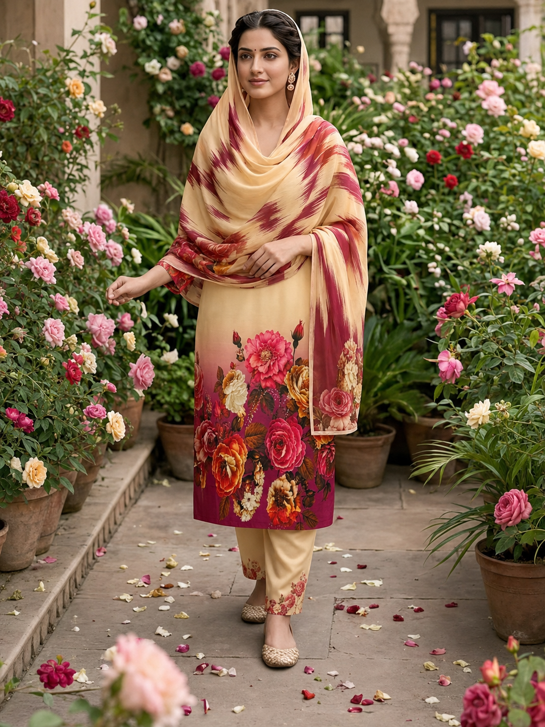 Maria B Silk Digital Printed 3 Piece | MB292