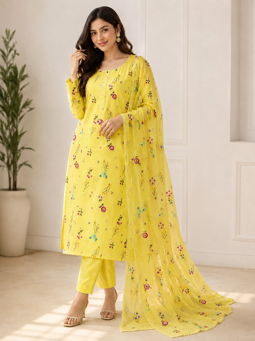 Cross Stitch Dhanak Embroidered 3 Piece | CS704