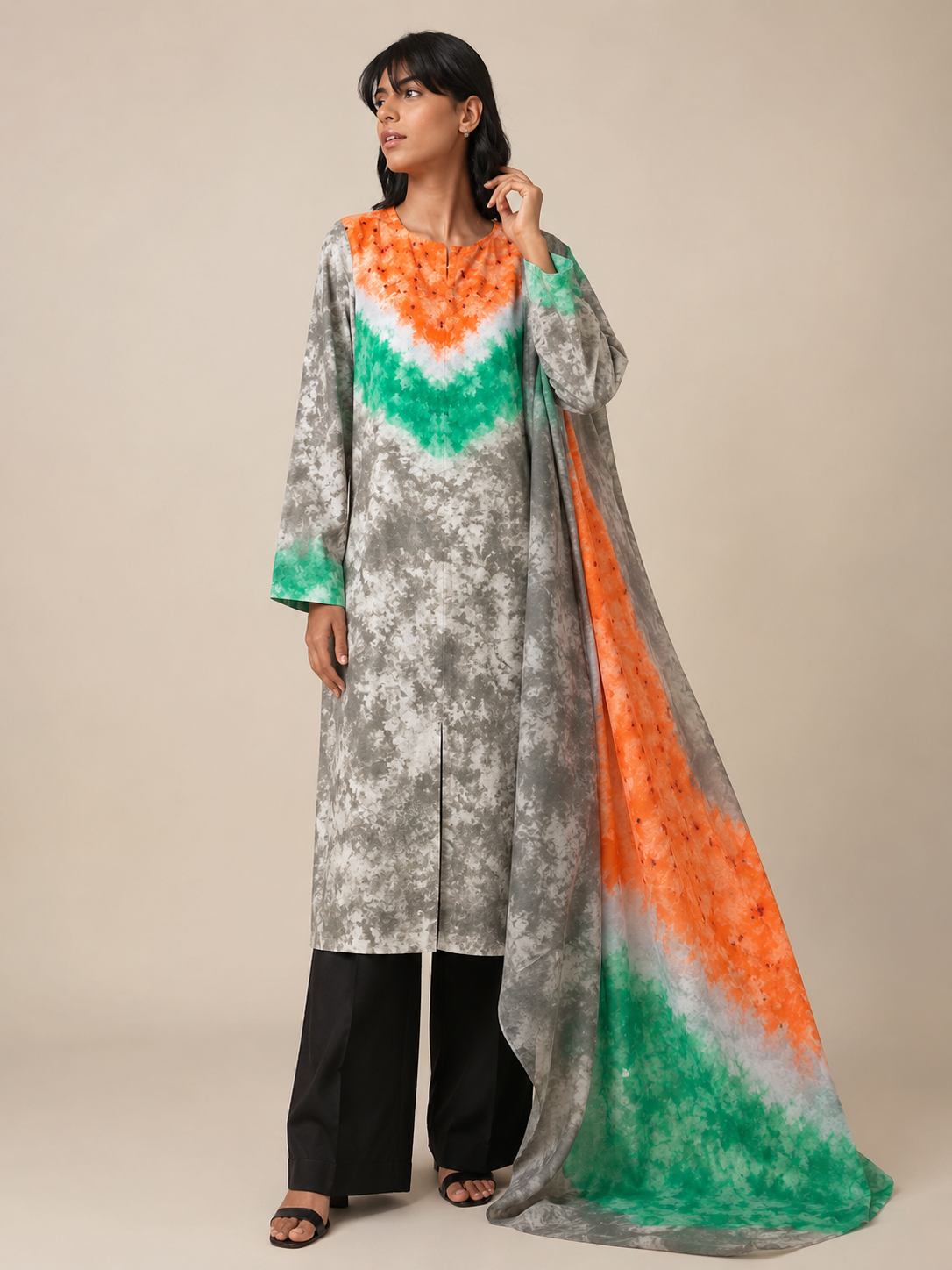 Maria B Silk Digital Printed 3 Piece | MB297