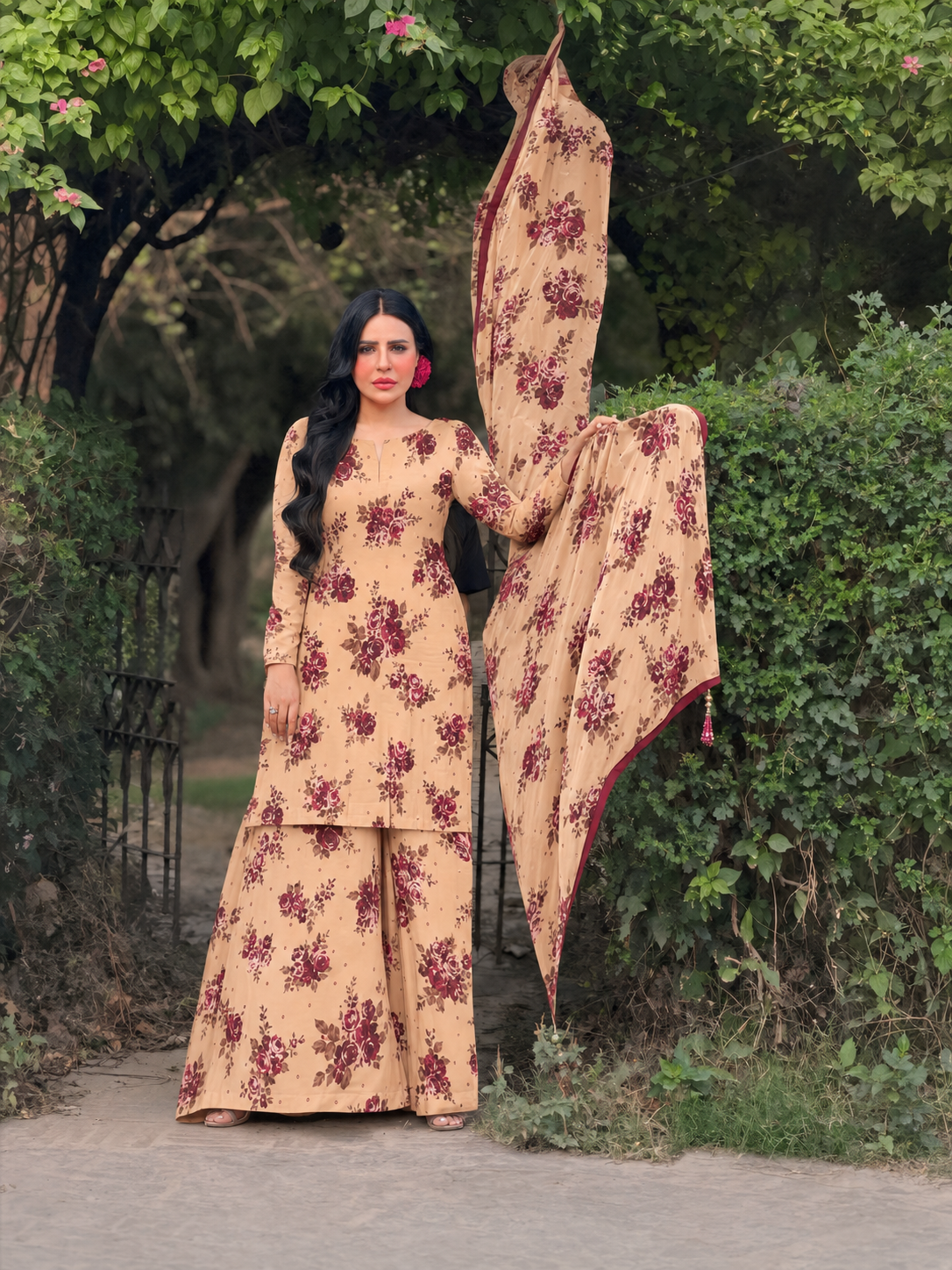 Maria B Silk Digital Printed 3 Piece | MB295