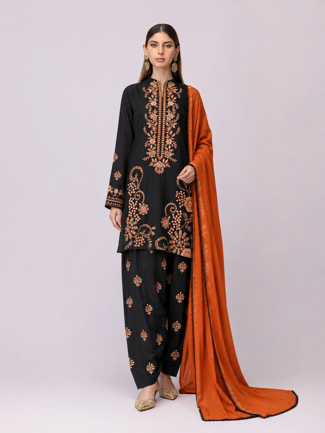 Zainab Chottani Dhanak Embroidered 3 Piece | ZC301