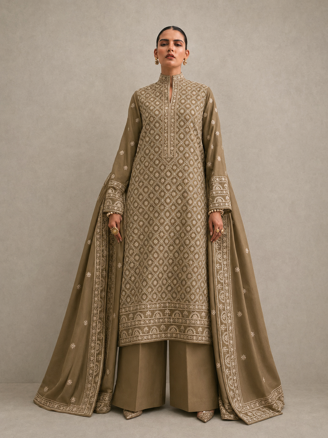 Sobia Nazir Dhanak Embroidered 3 Piece | SN601