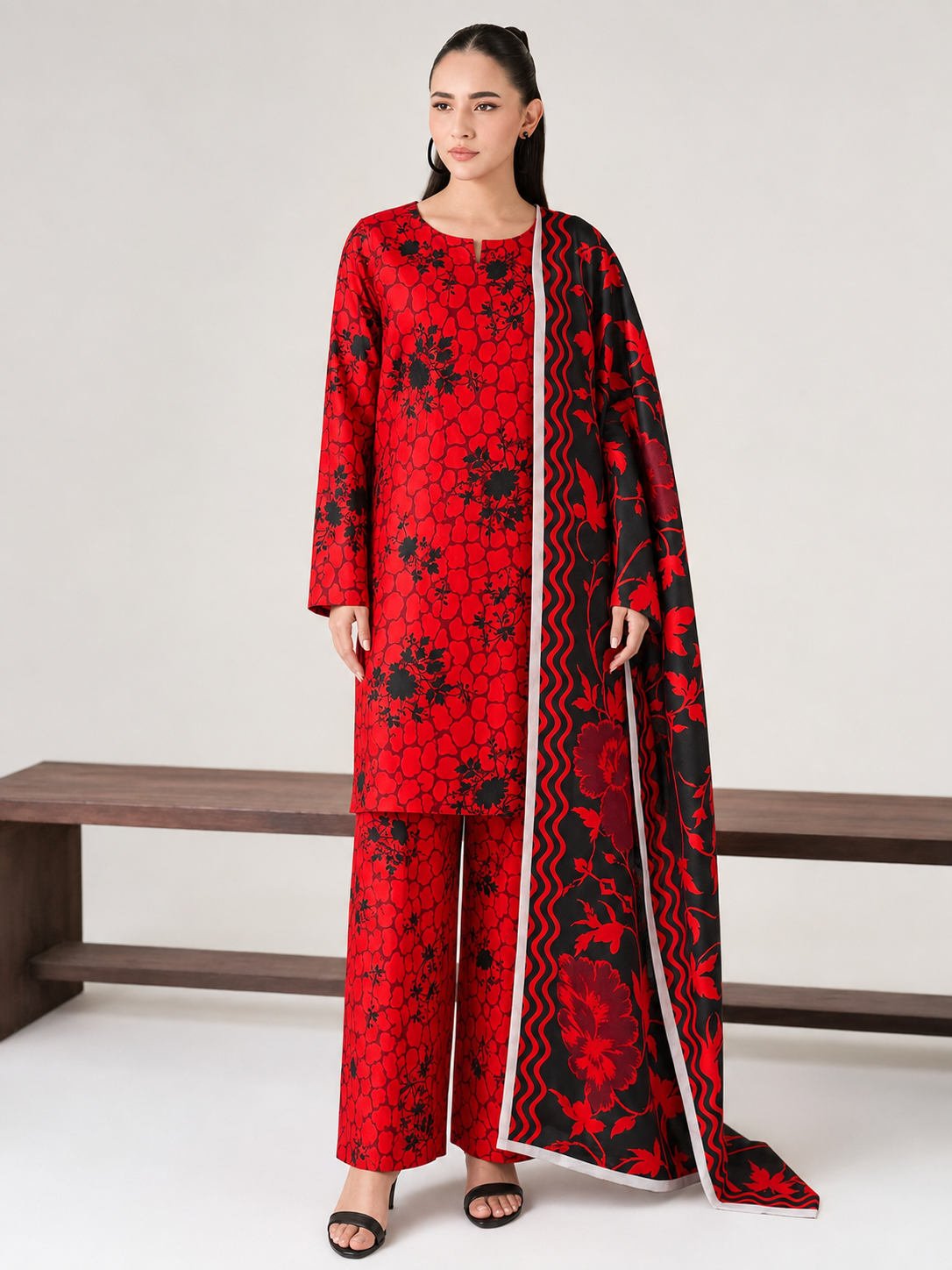 Maria B Linen Digital Printed 3 Piece | MB357