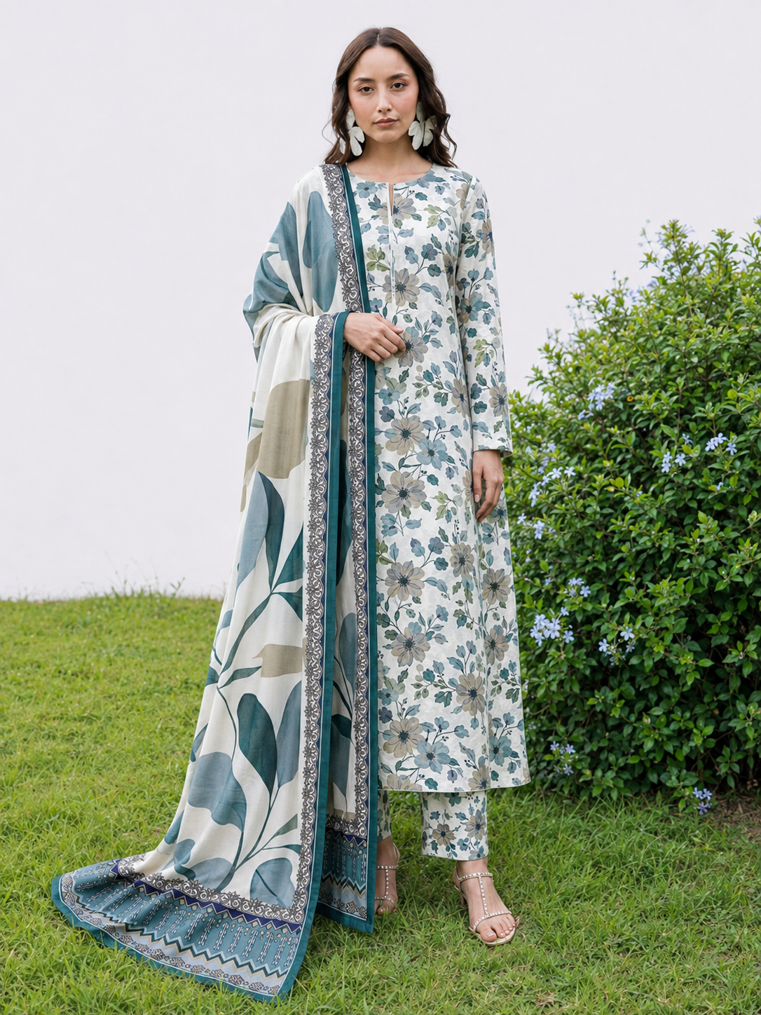 Maria B Linen Digital Printed 3 Piece | MB354