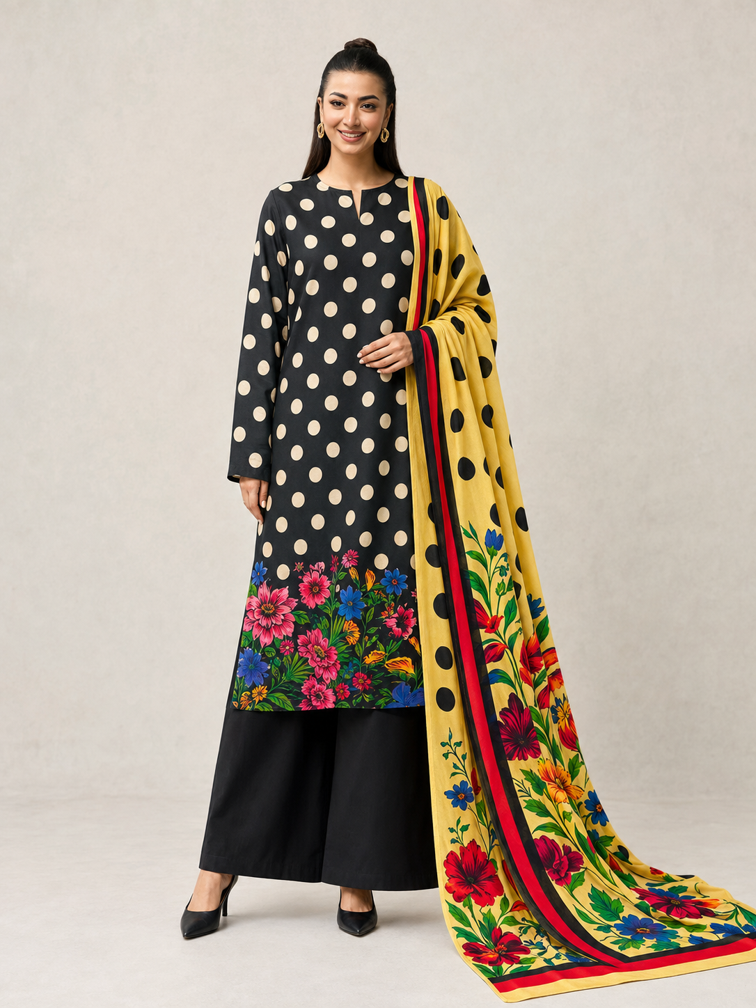 Maria B Linen Digital Printed 3 Piece | MB358