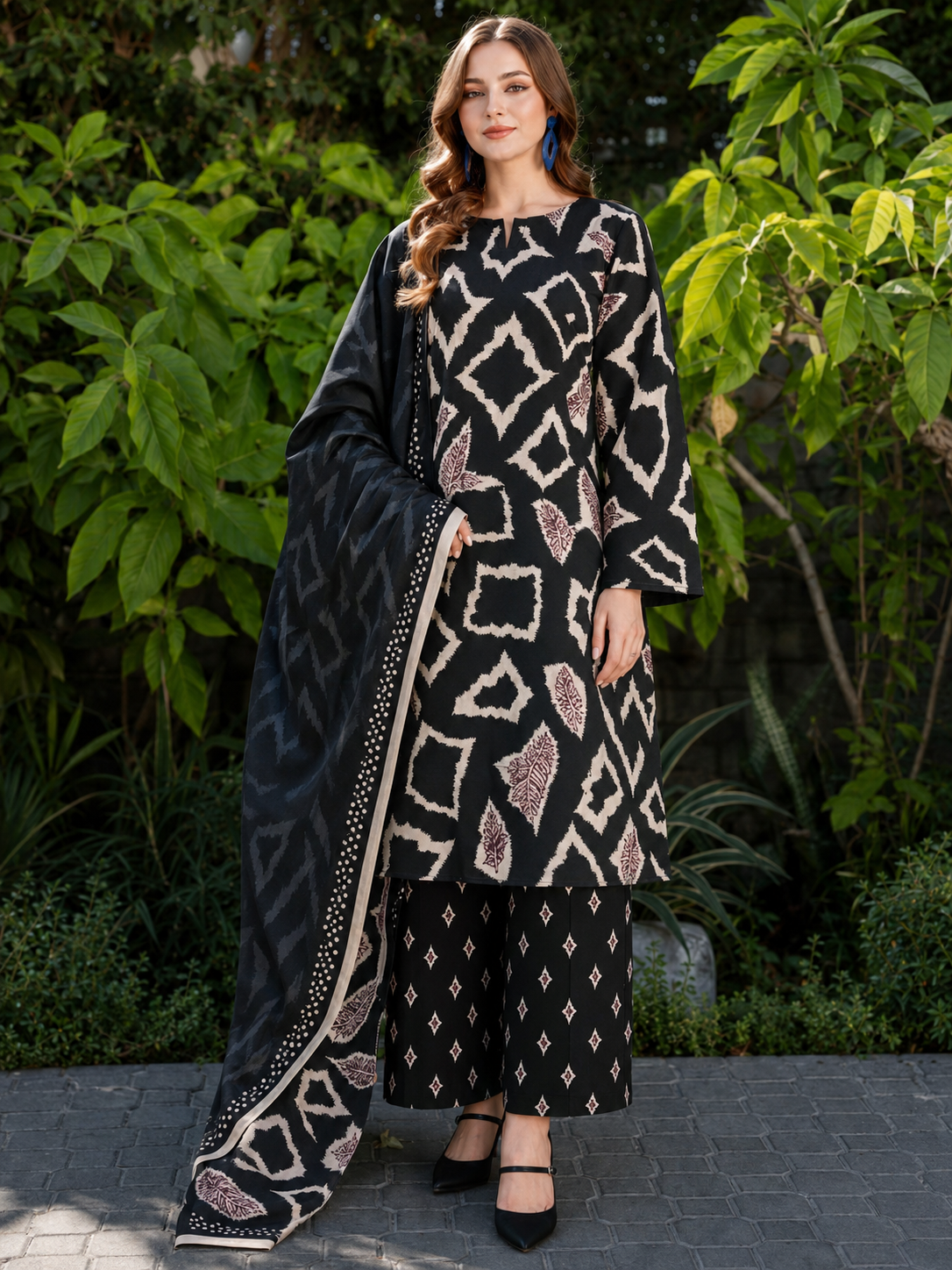 Maria B Linen Digital Printed 3 Piece | MB367