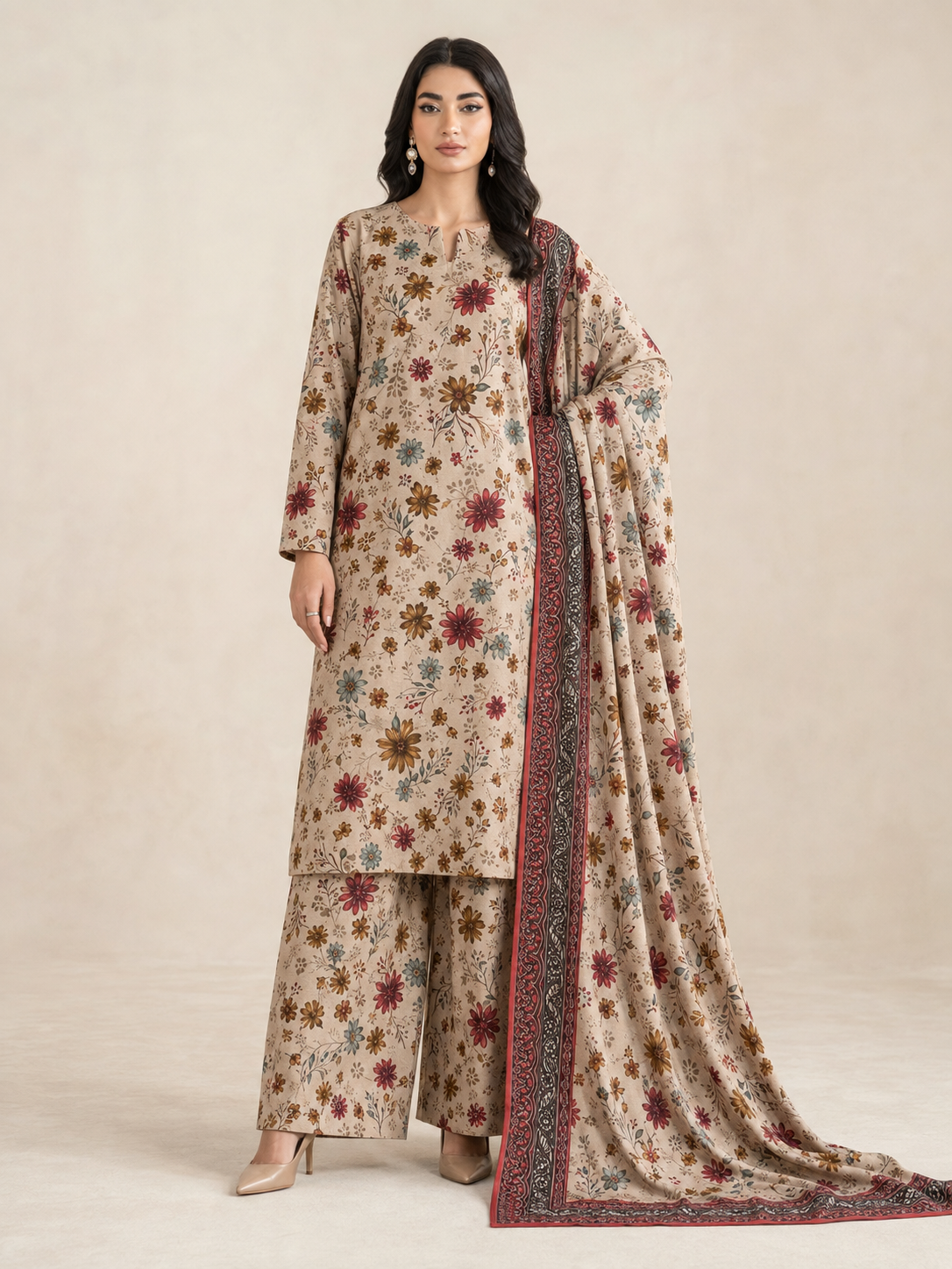 Maria B Linen Digital Printed 3 Piece | MB346