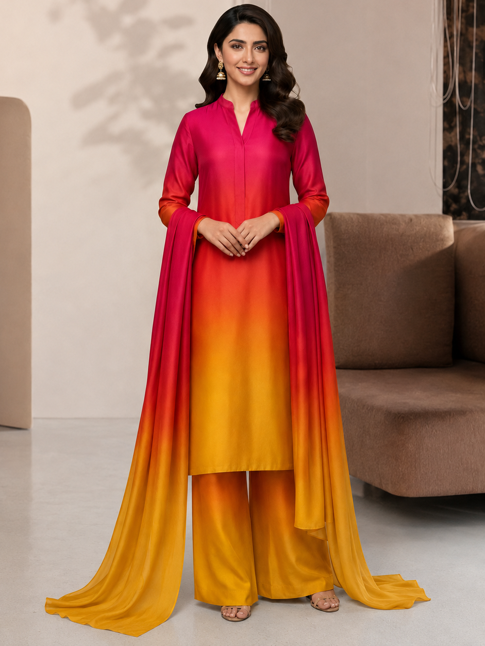 Maria B Silk Digital Printed 3 Piece | MB286