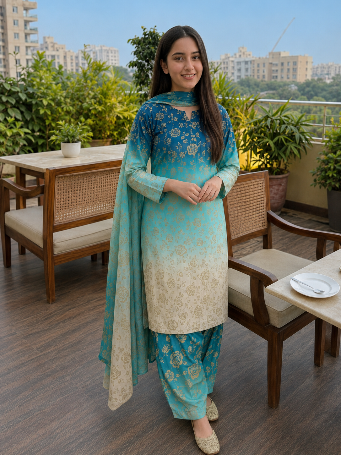 Maria B Silk Digital Printed 3 Piece | MB288