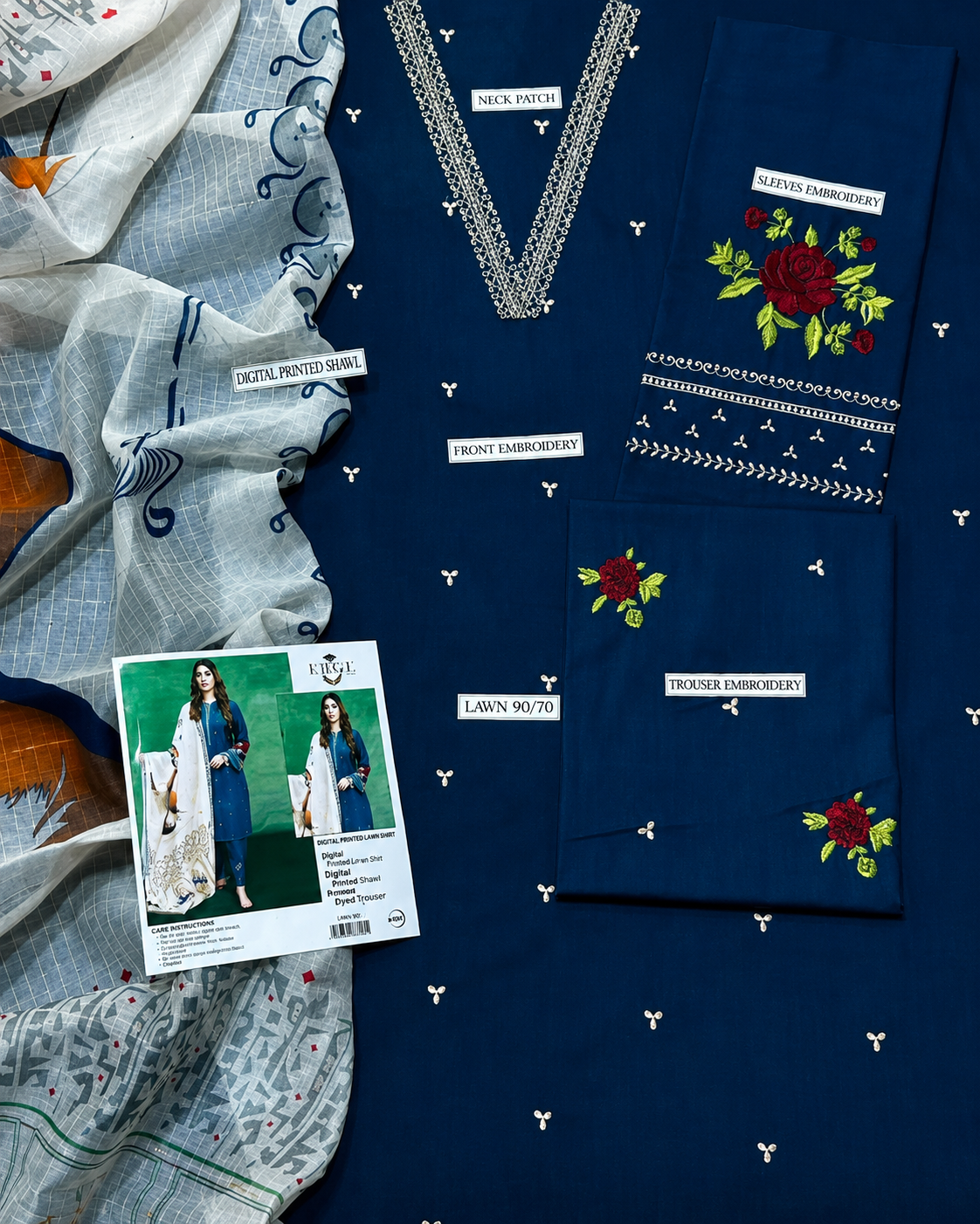Urge Lawn Embroidered 3 Piece | UG249