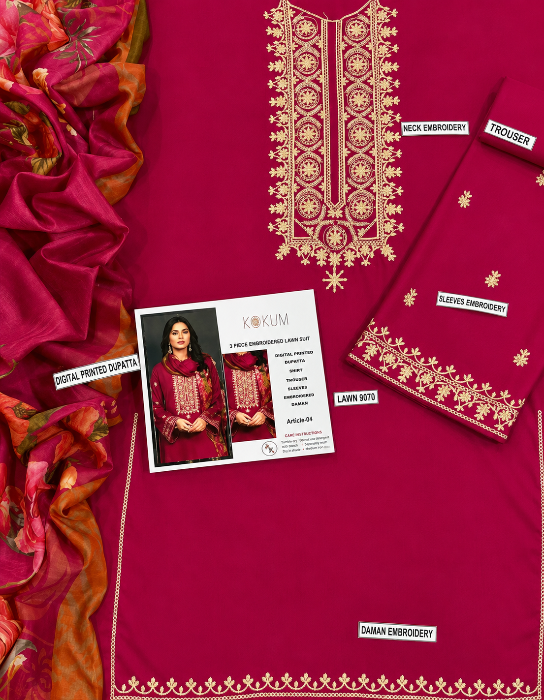 Urge Lawn Embroidered 3 Piece | UG247